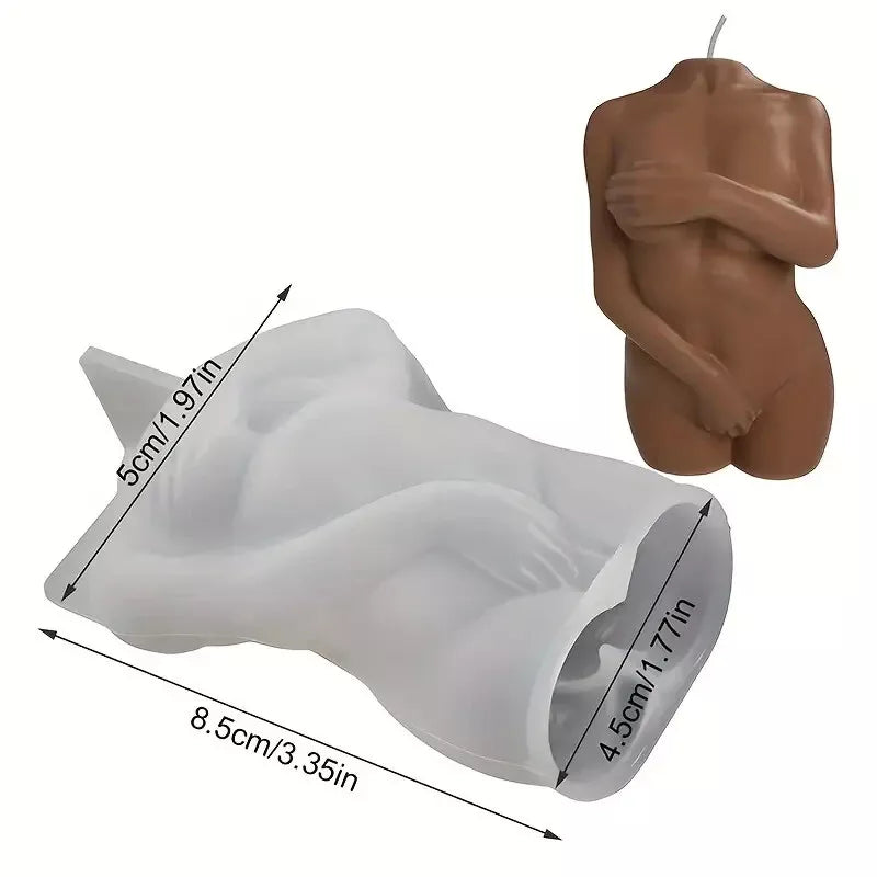3D-Silikonform weibliche Figur für Seifen und Kerzen