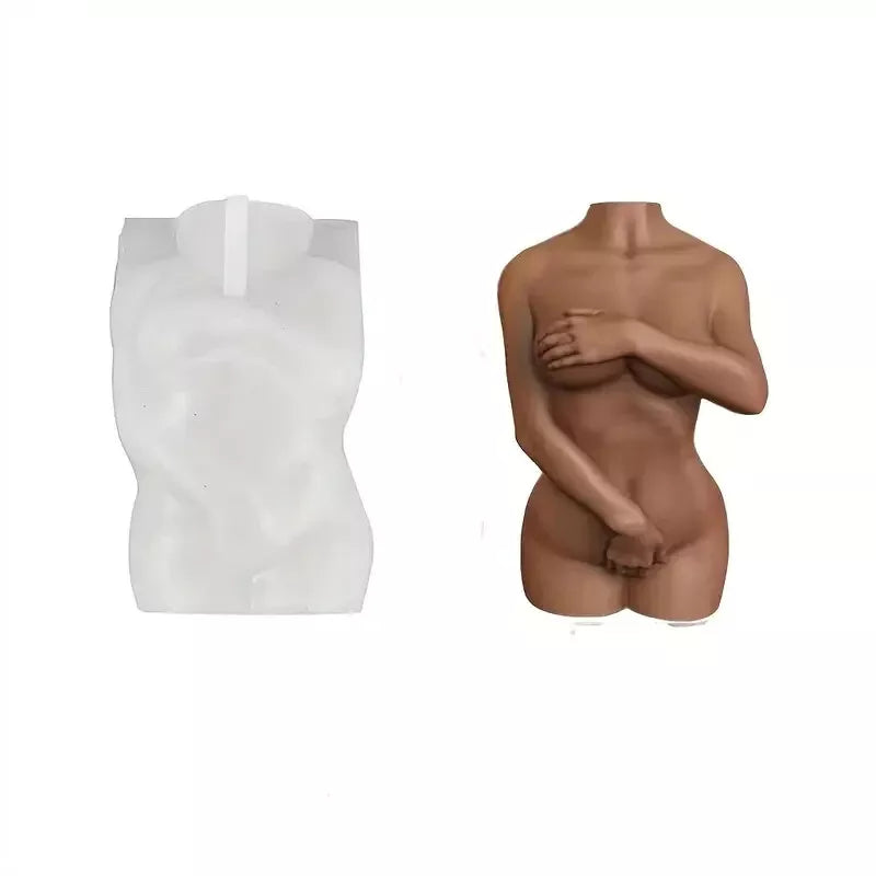 3D-Silikonform weibliche Figur für Seifen und Kerzen