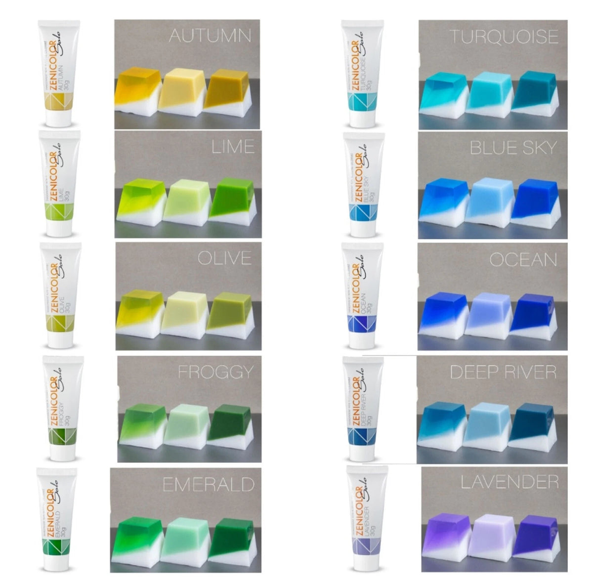 Seifenfarbe Zenicolor Solo Farbpaste "Blue Sky" 30 g